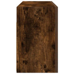 ZNTS Bathroom Wall Cabinet Smoked Oak 80x25x40 cm Engineered Wood 860089