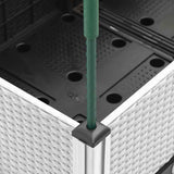 Garden Planter with Trellis White 160x120x142.5 cm PP 367969