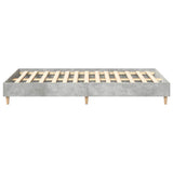 Bed Frame No Mattress Concrete Grey 120x200 cm Engineered Wood 861033