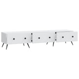 TV Cabinet with Drawer White 147 x 34.5 x 30 cm Engineered Wood 895625