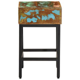 Side Table Multicolour Solid reclaimed wood 40x30x51 cm 338473