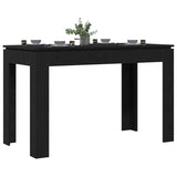 Dining Table Black Oak 120x60x76 cm Engineered Wood 862451