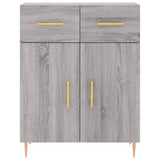 Highboard Grey Sonoma 69.5x34x180 cm Engineered Wood 3200511