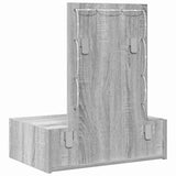 Dressing Table with Drawer Grey 60 x 40 x 70 cm Engineered Wood 865222