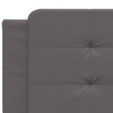 Bed Frame without Mattress "Zadar" Grey 200x200 cm Faux Leather 3208208