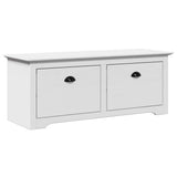 Hallway Bench BODO White 114x40x45 cm 4016869