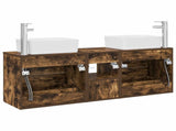 Bathroom Cabinet Set 3 pcs Smoked Oak 53 x 34.5 x 63 cm 3405855