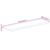 Table Top 110x60x2.5 cm Rectangular Solid Wood Mango 371601