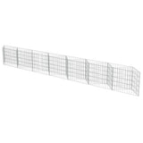 ZNTS Gabion Wall Galvanised Steel 450x30x50 cm 143572