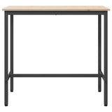 Table Natural 100 x 50 x 91 cm Engineered Wood and Steel 873780