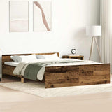 Bed Frame Old wood Engineered wood, solid pinewood Double Durable 3328740