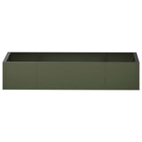 Retaining Wall 6 pcs 200 x 100 x 50 cm Steel Olive Green 3449236