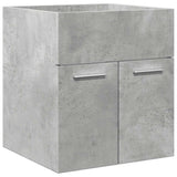 4 Piece Bathroom Furniture Set Concrete Grey Engineered Wood 3324879