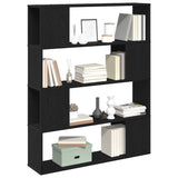 TV Cabinet Set Black Oak 100 x 24 x 124.5 cm Engineered Wood 862697