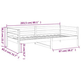 Day Bed without Mattress 80x200cm Solid Wood Pine 814674