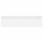 Bed Frame with Drawers without Mattress White 90x190 cm Single 3207350
