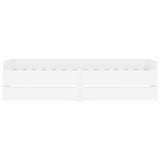 Bed Frame with Drawers without Mattress White 90x190 cm Single 3207350