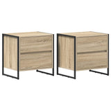 Bedside Table 2 pcs Sonoma 50 x 39.5 x 50 cm Engineered Wood 886681