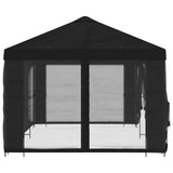 6 x 3 m Black Polyester and Steel 190 3376028