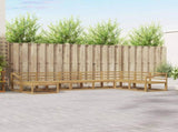 Outdoor Sofa Set 8 pcs White Solid Acacia Wood 3386878