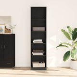 Wardrobe with Shelf Black Oak 50 x 50 x 200 cm Engineered Wood 3345123