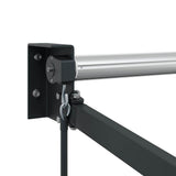 Retractable Awning Manual Anthracite 500 x 300 cm Aluminium 362030