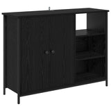 Sideboard Black Oak 100 x 33 x 75 cm Engineered Wood 882827