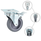 16 pcs Swivel Casters 75 mm 277838