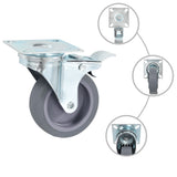16 pcs Swivel Casters 75 mm 277838