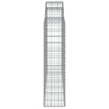 Arched Gabion Basket 200x30x120/140 cm Galvanised Iron 153486