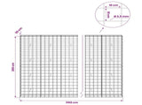 Gabion with 3.5 mm Wire and 10x10 cm Mesh 1150x30x200 cm 3463265