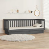 Day Bed without Mattress Grey 100x200 cm Solid Wood Pine 821571