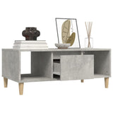 Coffee Table Concrete Grey 90x50x36,5 cm Engineered Wood 821064