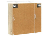 Bathroom Mirror Cabinet with Shelf Sonoma Oak 60 x 14.5 x 70 cm 889193