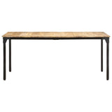 Dining Table 180x90x76 cm Rough Mango Wood 321975