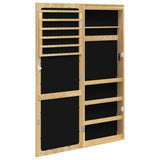 Mirror Jewellery Cabinet with LED Lights Wall Mounted 353246