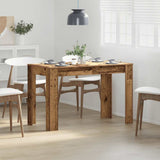 Dining Table Old Wood 120x60x76 cm Engineered Wood 855840
