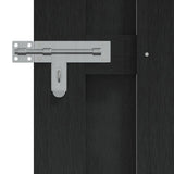 Garden Gate 100 x 112 cm WPC and Aluminium Black 42039044
