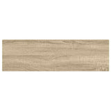 Floating Wall Shelves 4 pcs Oak and White 90x23.5x3.8 cm MDF 326584