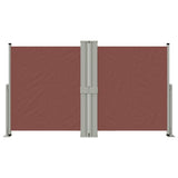 Retractable Side Awning Brown 140x1200 cm 318063