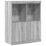 Sideboard Grey Sonoma 81x37x100 cm Engineered Wood 3318622