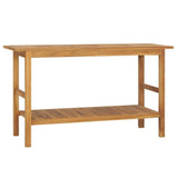 Bathroom Vanity Cabinet Solid Wood Teak 132x45x75 cm 318482