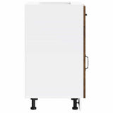 Kitchen Base Cabinet Kalmar Smoked Oak Engineered Wood 853482