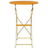 Bistro Table Folding Mustard 50 x 71 cm Powder-coated Steel 42002963