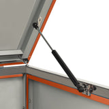 Quadruple Wheelie Bin Shed 276.5x77.5x112.5 cm Stainless Steel 149565