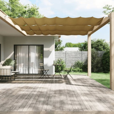 Vertical Awning Beige 180x800 cm Oxford Fabric 148273