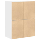 Cabinets with 2 Drawers 2 pcs White 60x31x40 cm Engineered Wood 858822