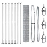 Welded Wire Fence with Concrete Base 10 x 1.6 m 3351012