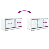 Terrarium with Storage Transparent 80 x 40 x 40 cm Glass 42020392