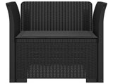1-Seater Armchair with Cushion Rattan Look PP Anthracite 8011853